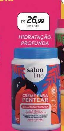 Drogal Creme para pentear salon line hidratação profunda 1kg oferta
