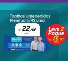 Toalhas umedecidas plenitud c/42unid