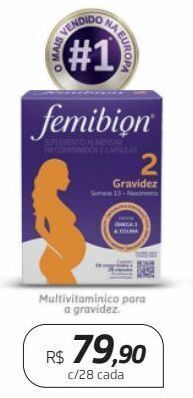 Drogal Femibion multivitaminico para a gravidez c/28 cada oferta