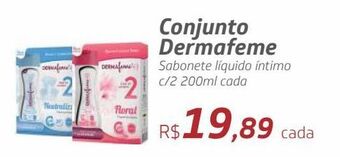 Drogal Conjunto dermafeme sabonete líquido íntimo c/2 200ml cada oferta