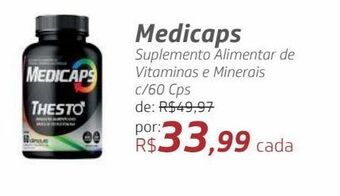 Drogal Medicaps suplemento alimentar de vitaminas e minerais c/60 cps oferta