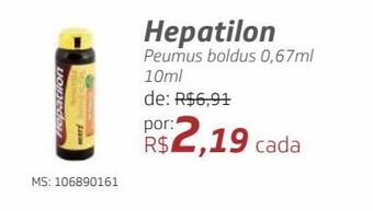 Drogal Hepatilon peumus boldus 0,67ml 10ml oferta