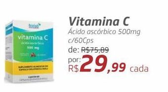 Drogal Vitamina c ácido ascórbico 500mg c/60cps oferta