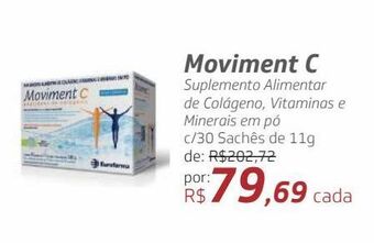 Drogal Moviment c suplemento alimentar de colágeno, vitaminas e minerais em pó c/30 sachês de 11g oferta