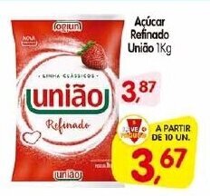 Cercadão Acucar refinado Uniao 1kg oferta