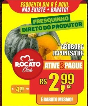 Rocato Supermercados Abobora Japonesa 1kg oferta