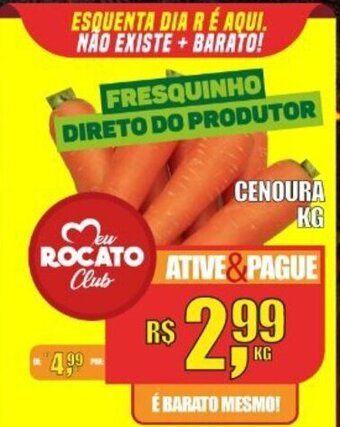 Rocato Supermercados Cenoura 1kg oferta