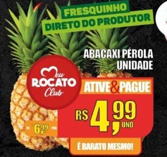 Rocato Supermercados Abacaxi Perola unidade oferta