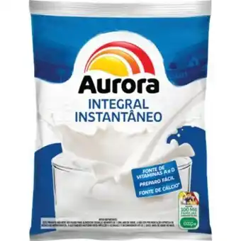 Leite em pó integral instantâneo pacote 400g - aurora