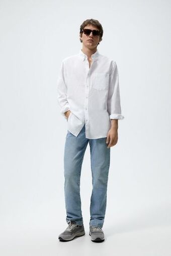 ZARA Camisa de linho - algodão oferta