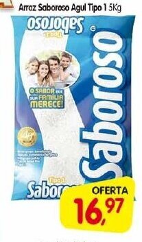 Cercadão Arroz Saboroso Agul tipo 1 5kg oferta