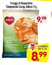 Cercadão Frango a Passarinho Temperado cong. Adoro 1kg oferta