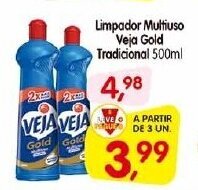 Cercadão Limpador Multiuso Veja Gold Tradicional 500ml oferta