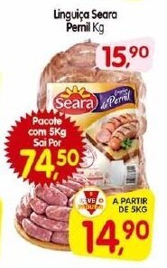 Cercadão Linguica Seara Pernil 1kg oferta