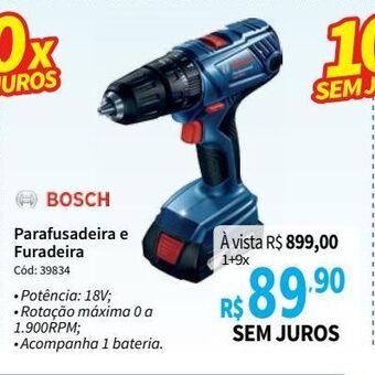 Parafusadeira e furadeira
