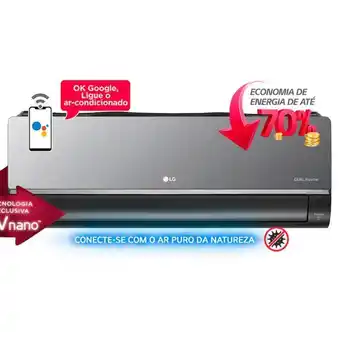 Fujioka Ar condicionado lg dual inverter voice artcool uv nano, quente/frio - s4-w12jarxa | 12.000 btu's oferta