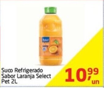Tenda Atacado Suco Refrigerado Sabor laranja Select pet 2L oferta