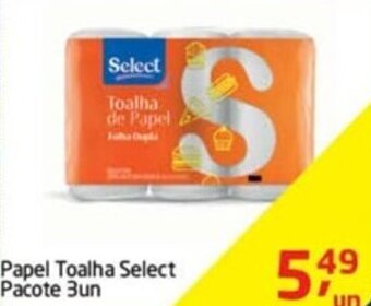 Tenda Atacado Papel Toalha Select pacote 3un oferta