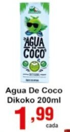 Rossi Supermercado Agua de Coco Dikoko 200ml oferta