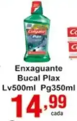 Rossi Supermercado Enxaguante bucal Plax Lv500ml Pg350ml oferta