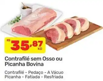 Supermercados Condor Contrafile sem osso ou Picanha Bovina oferta