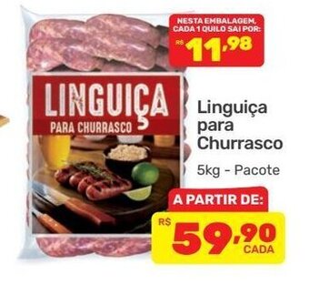 Supermercados Condor Linguica para Churrasco 5kg oferta