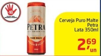 Tenda Atacado Cerveja Puro Malte Petra Lata 350ml oferta