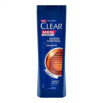 Shampoo anticaspa clear men queda control 400ml