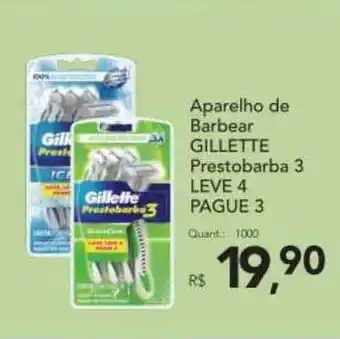 Aparelho De Barbear Gillette Prestobarba 3 Leve 4 Pague 3