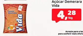 Mineirão Atacarejo Acucar Demerara Vida 1kg oferta