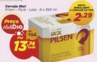Dia Cerveja Skol 6x350ml oferta