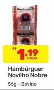 Hamburguer Novilho Nobre 56g