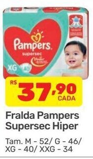 Supermercados Condor Fralda Pampers Supersec Hiper oferta