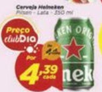 Dia Cerveja Heineken 350ml oferta