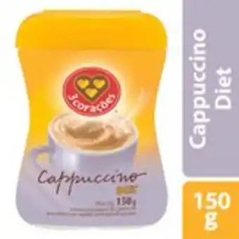 Sam's Club Cappuccino solúvel diet 3 corações pote 150g oferta