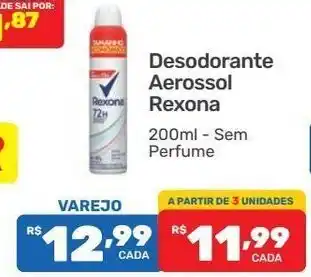 Supermercados Condor Desodorante Aerossol Rexona 200ml oferta