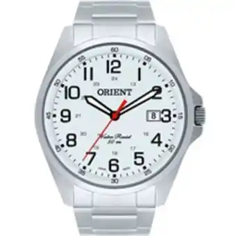 Relógio analógico orient masculino prata mbss1171s2sx