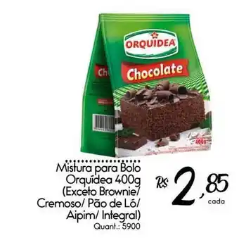 Giassi Supermercados Mistura Para Bolo Orquídea 400g (exceto Brownie) Cremoso Pão De Ló Aipim Integral) oferta