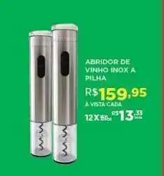 DB Supermercados Abridor de vinhoinox a pilha oferta