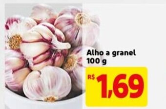 Mercado Extra Alho a granel 100g oferta