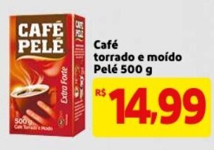 Mercado Extra Cafe torrado e moido Pele 500g oferta