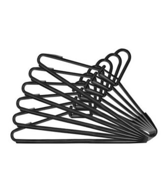 Freitas Varejo Jogo de cabides preto 6pcs arqplast 0.1x40x18cm cr06pm oferta