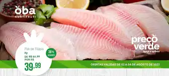 Oba Hortifruti Filé de tilápia oferta