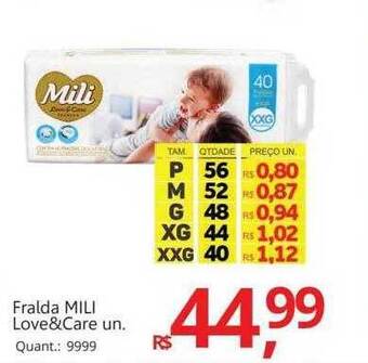 Supermercados Koch Fralda mili love&care oferta