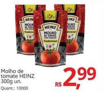 Molho de tomate heinz
