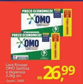 Supermercados Koch Lava roupas omo sanitiza e higieniza oferta