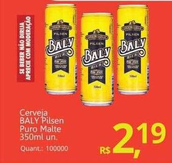 Supermercados Koch Cerveja baly pilsen puro malte oferta