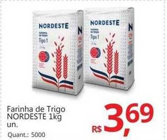 Supermercados Koch Farinha de trigo nordeste oferta