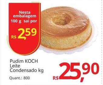 Supermercados Koch Pudim koch leite condensado kg oferta
