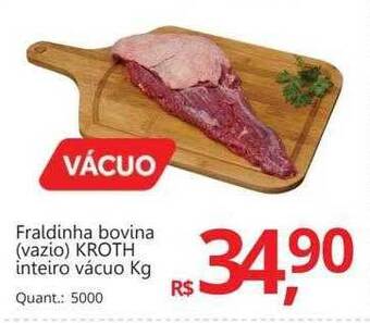 Supermercados Koch Fraldinha bovina vazio kroth inteiro vacuo kg oferta